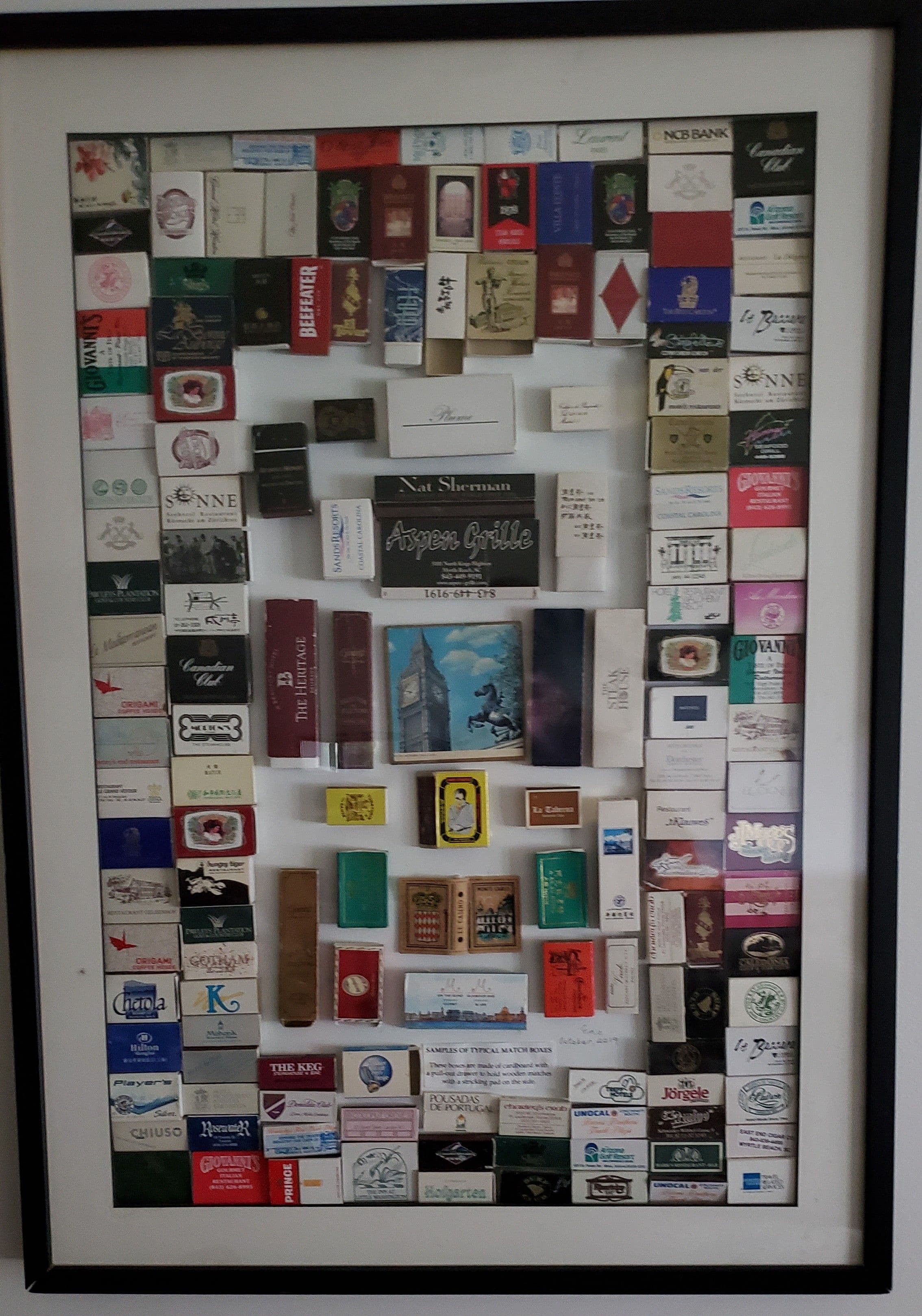Vintage Matchboxes Display